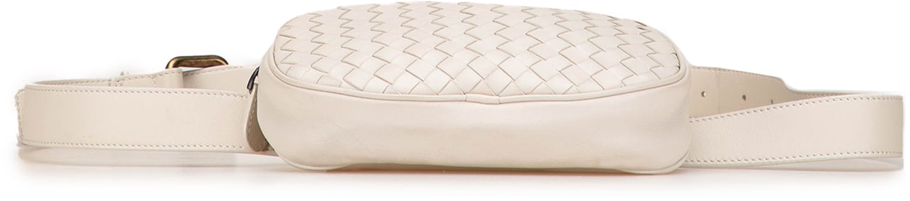 Bottega Veneta Nappa Intrecciato Belt Bag Wit
