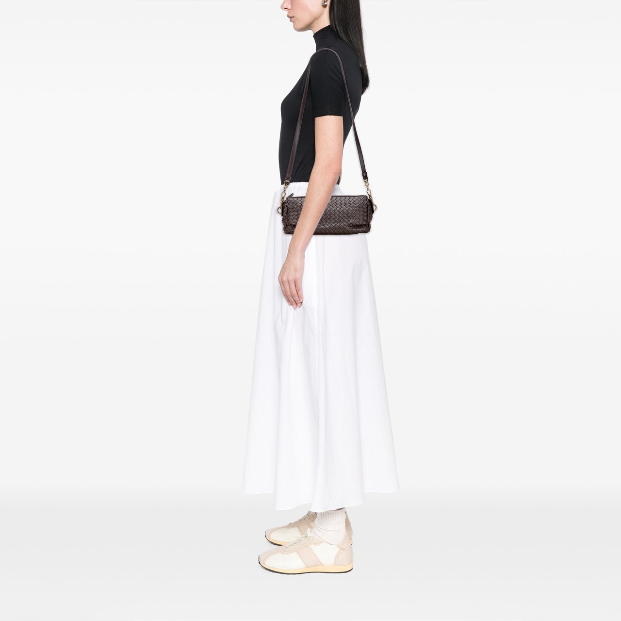 Bottega Veneta Nappa Intrecciato Crossbody Bruin
