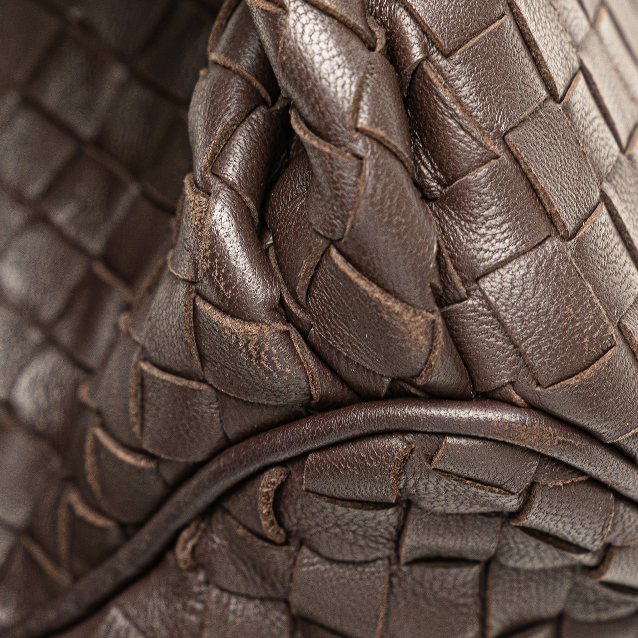 Bottega Veneta Nappa Intrecciato Crossbody Bruin