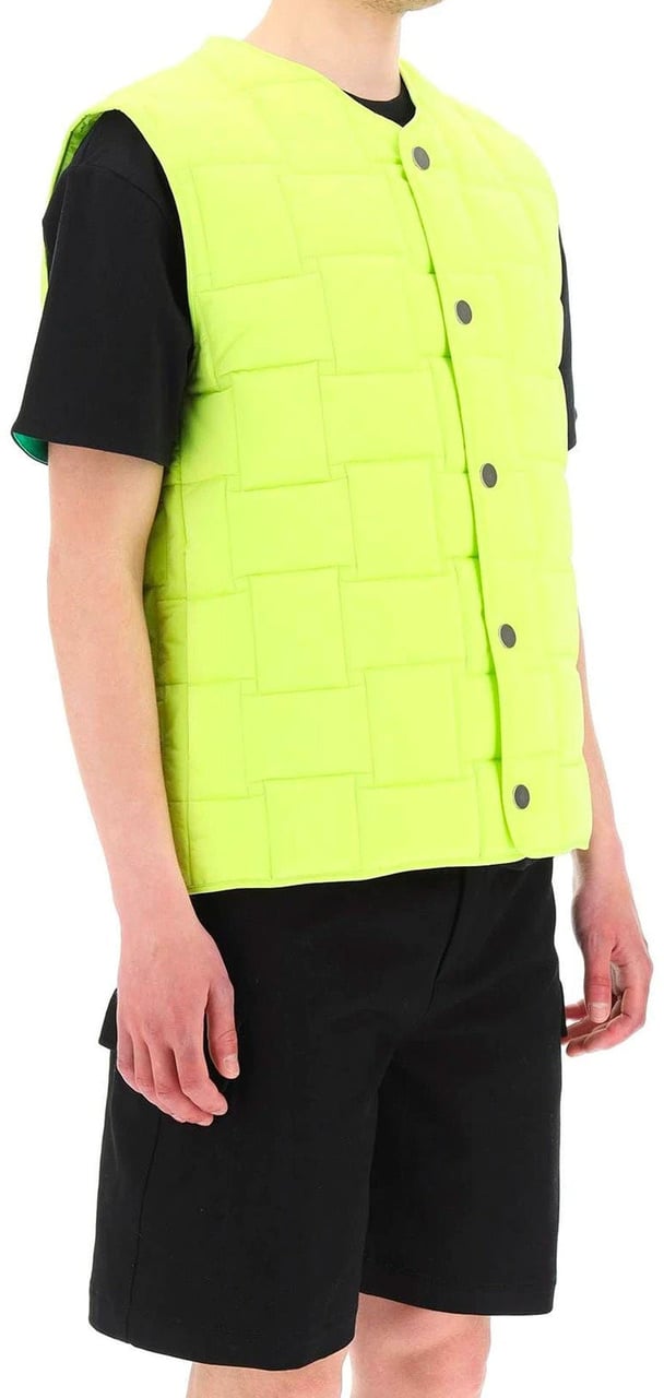 Bottega Veneta Bottega Veneta Padded Vest Jacket Groen
