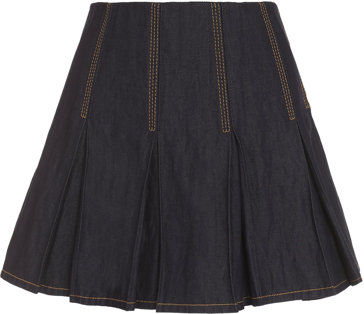 Bottega Veneta Pleated mini skirt Blauw