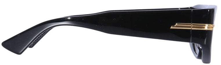 Bottega Veneta Rectangular Sunglasses with Modern Frame Design Grijs