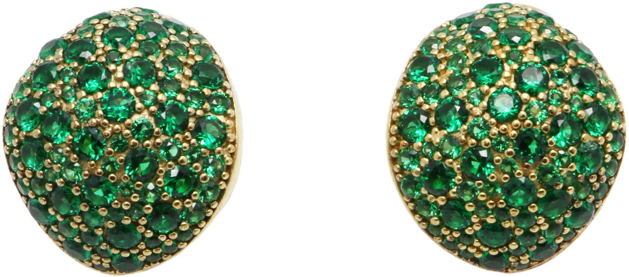 Bottega Veneta Cluster earrings with stones Groen