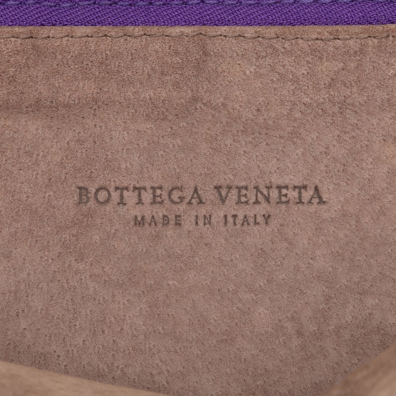 Bottega Veneta Nappa Intrecciato Triple Zip Shoulder Bag Paars