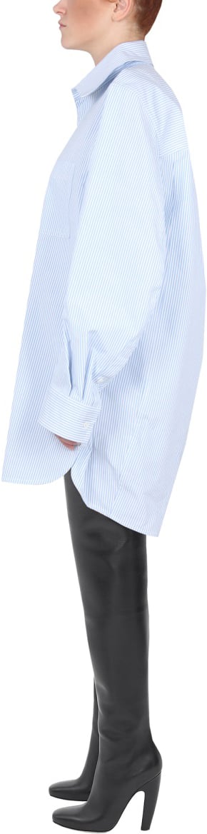Bottega Veneta Shirt with Unique Curved Back Design Paars