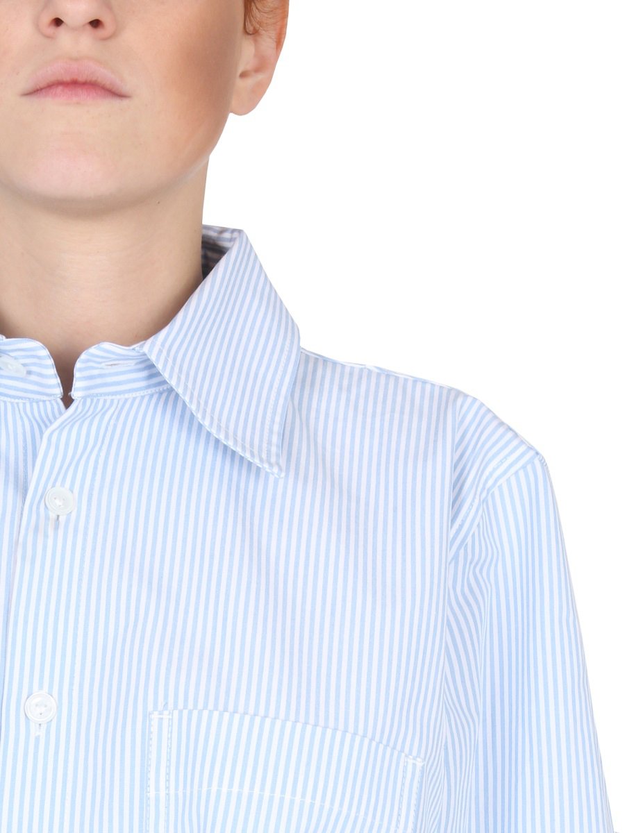 Bottega Veneta Shirt with Unique Curved Back Design Paars