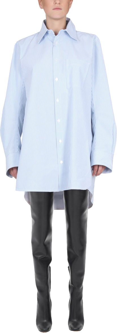 Bottega Veneta Shirt with Unique Curved Back Design Paars