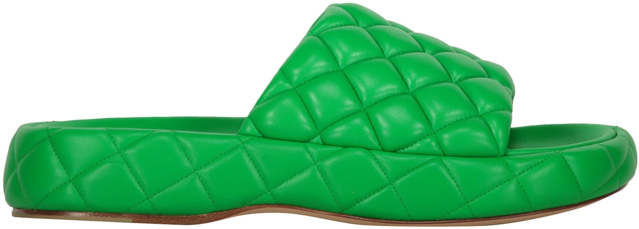 Bottega Veneta Leather mules Groen