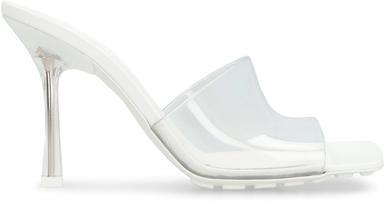 Bottega Veneta Logo detail rubber mules Wit