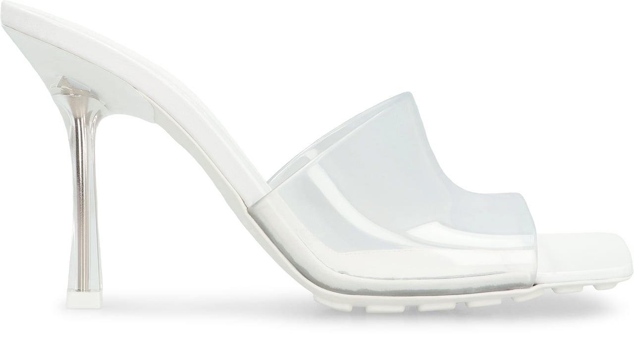 Bottega Veneta Logo detail rubber mules Wit