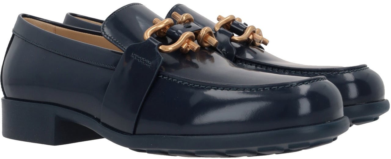 Bottega Veneta Bottega Veneta Monsieur Loafer Shoes Blauw