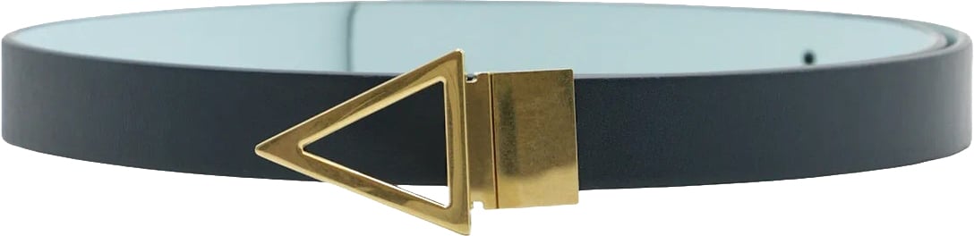 Bottega Veneta Reversible Leather Belt Blauw
