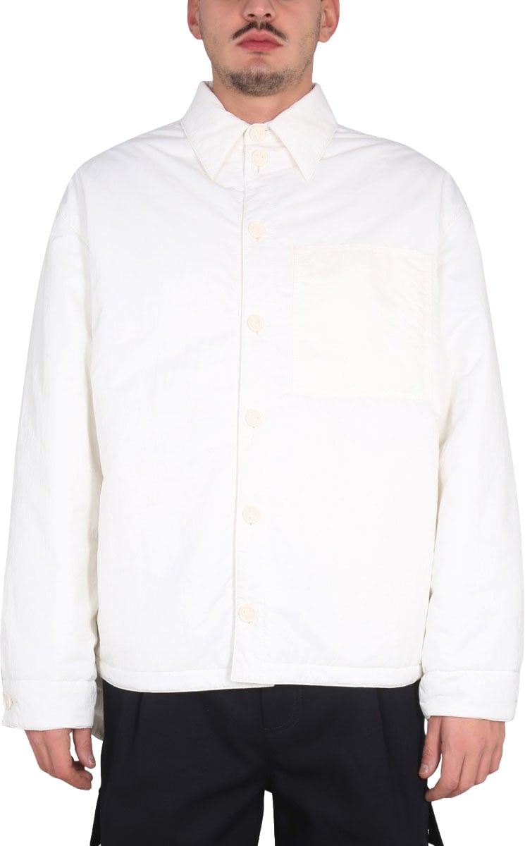 Bottega Veneta Technical Nylon Jacket with Button Closure Wit