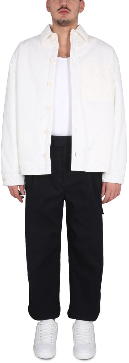 Bottega Veneta Technical Nylon Jacket with Button Closure Wit