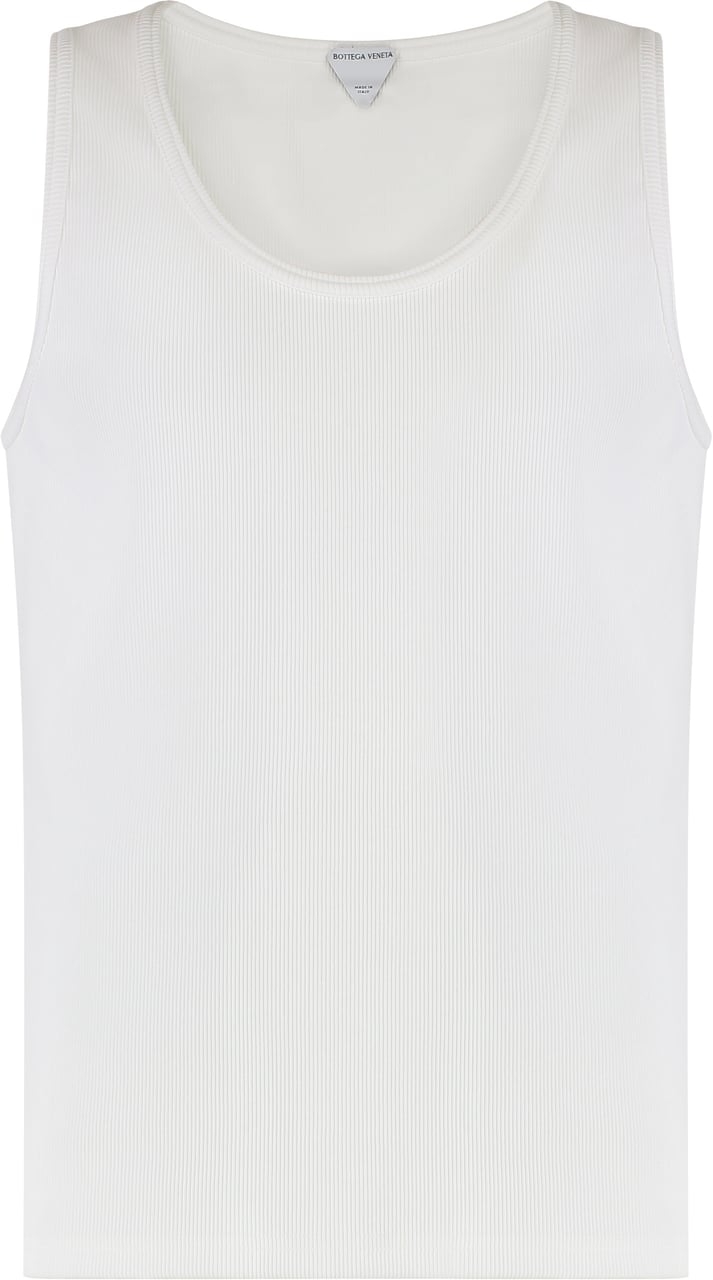 Bottega Veneta Cotton tank top Neutraal