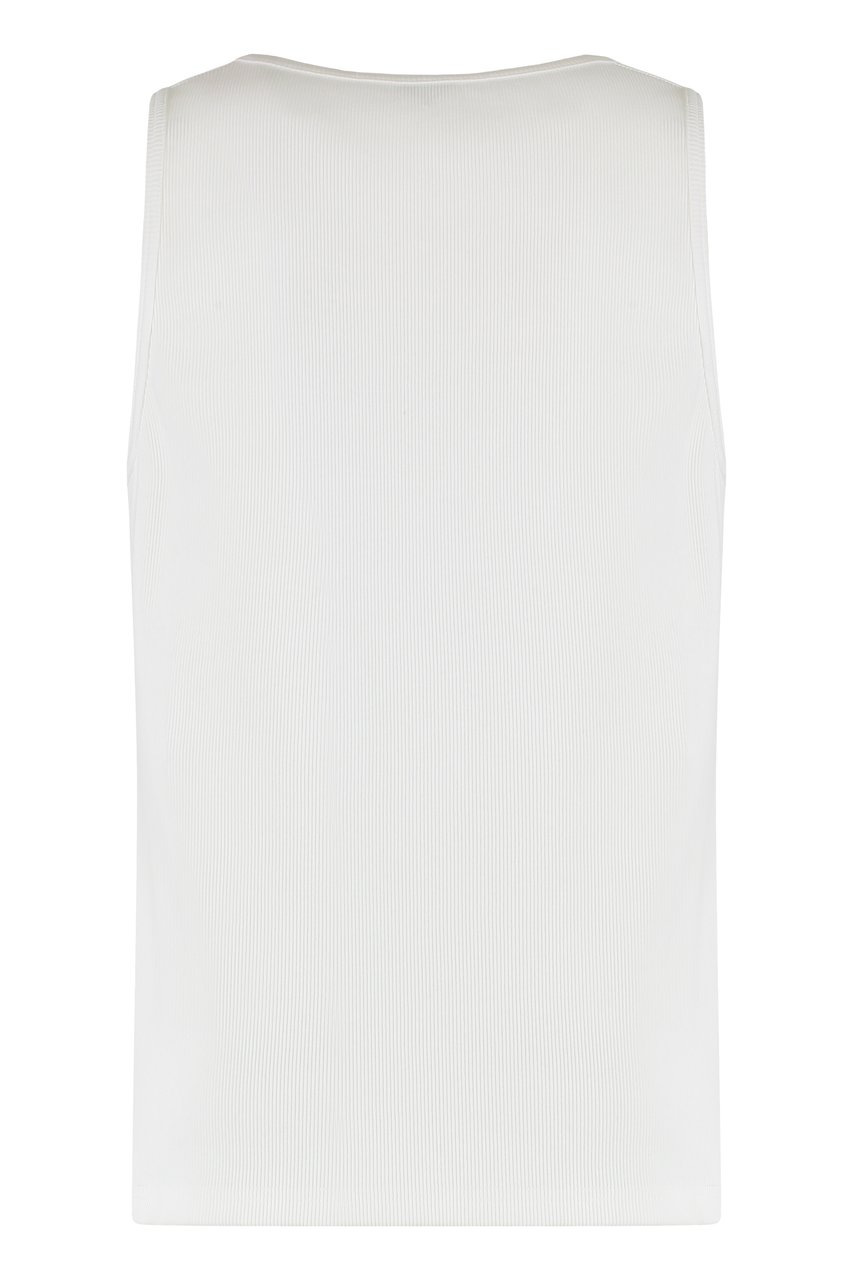 Bottega Veneta Cotton tank top Neutraal
