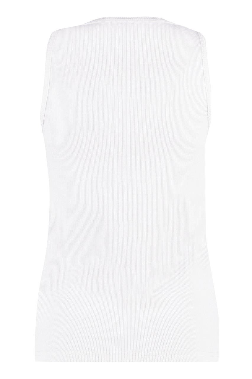 Bottega Veneta Ribbed tank top Wit