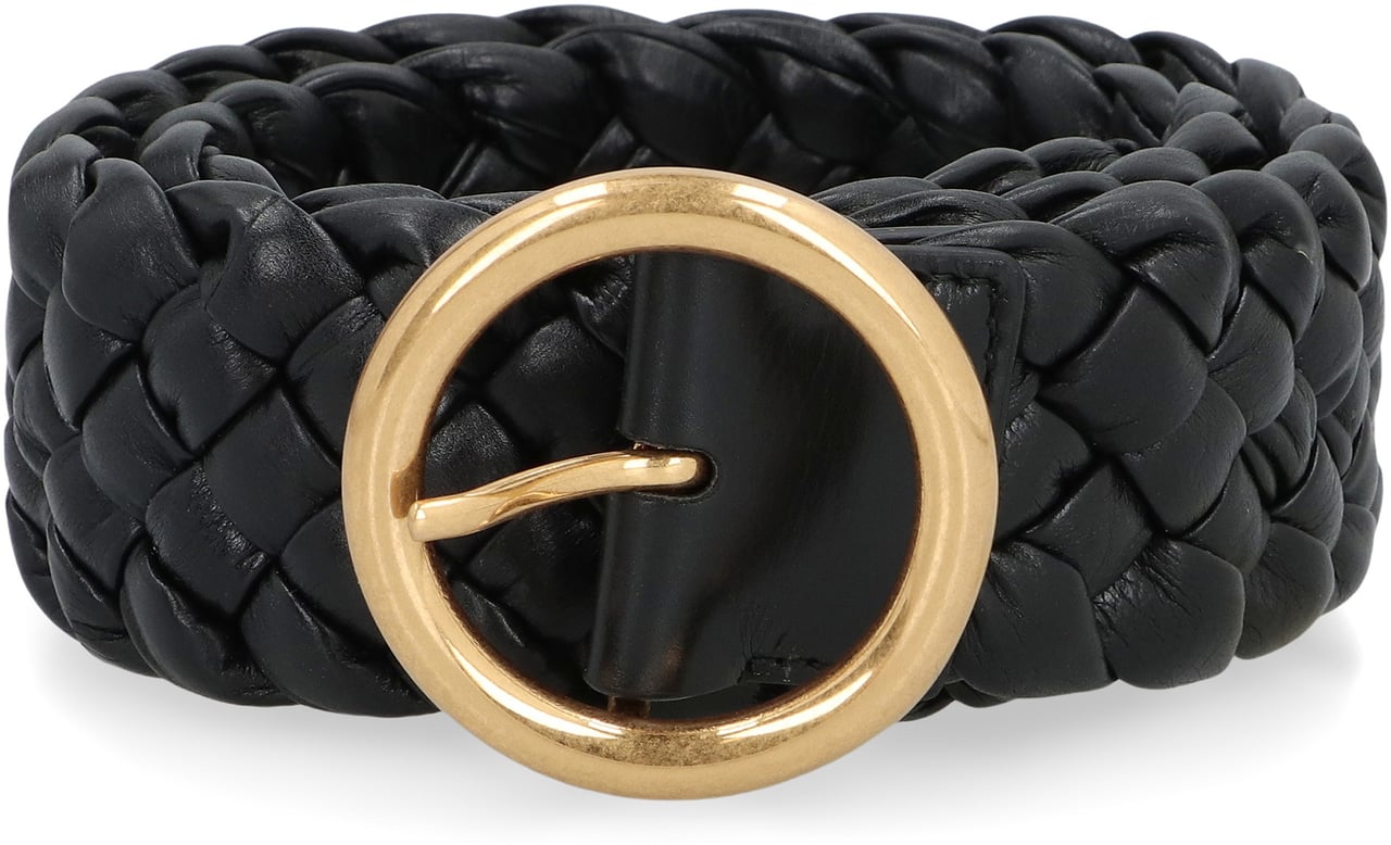 Bottega Veneta Leather belt Zwart