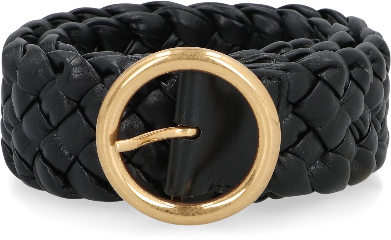 Bottega Veneta Leather belt Zwart