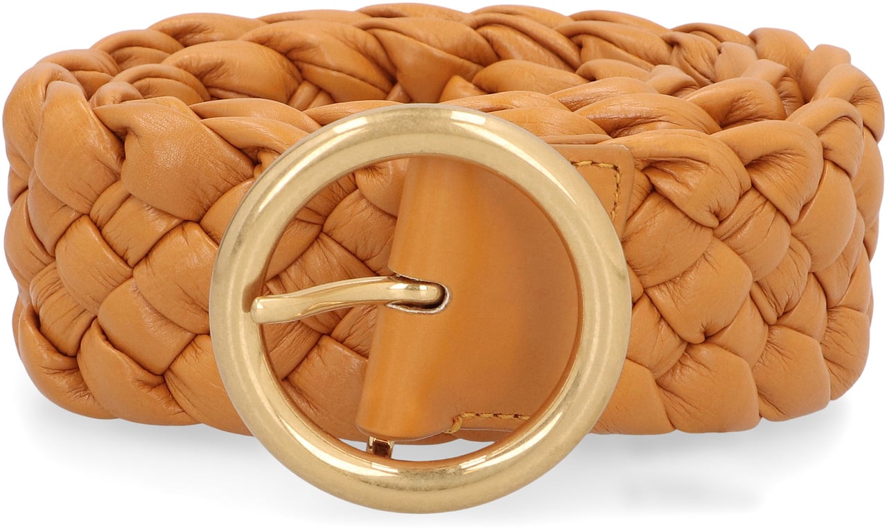 Bottega Veneta Leather belt Bruin