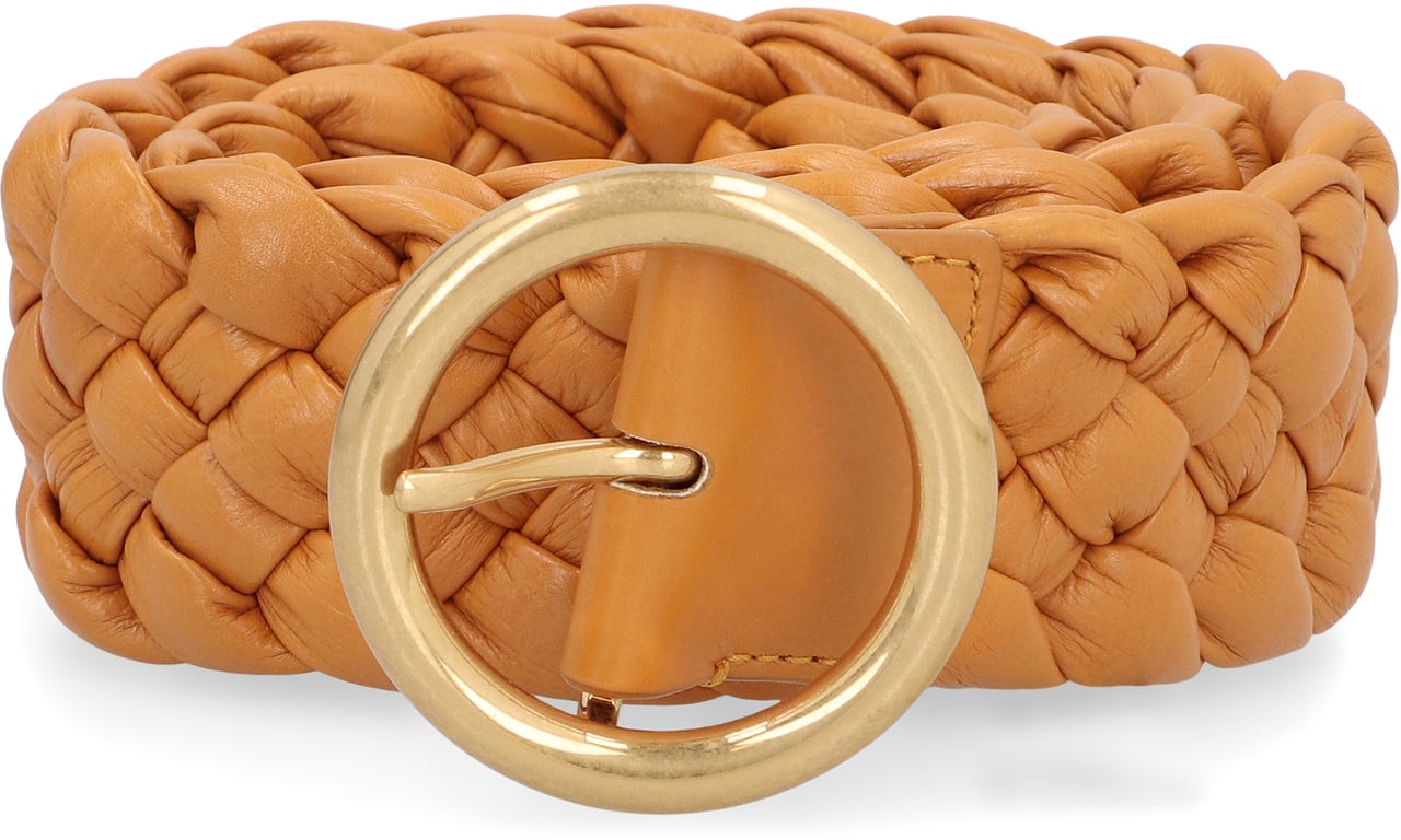 Bottega Veneta Leather belt Bruin