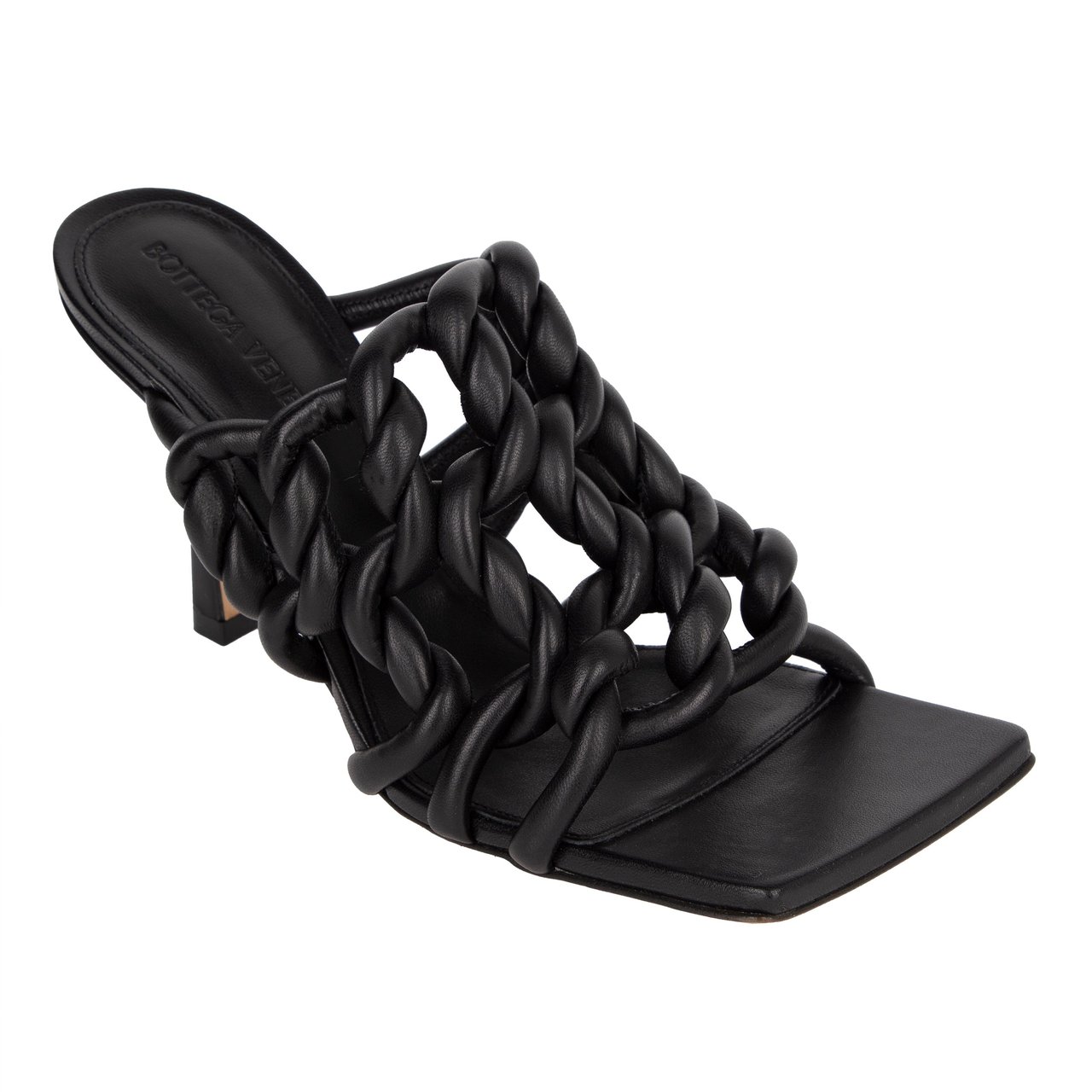 Bottega Veneta Stretch Mule Black Zwart