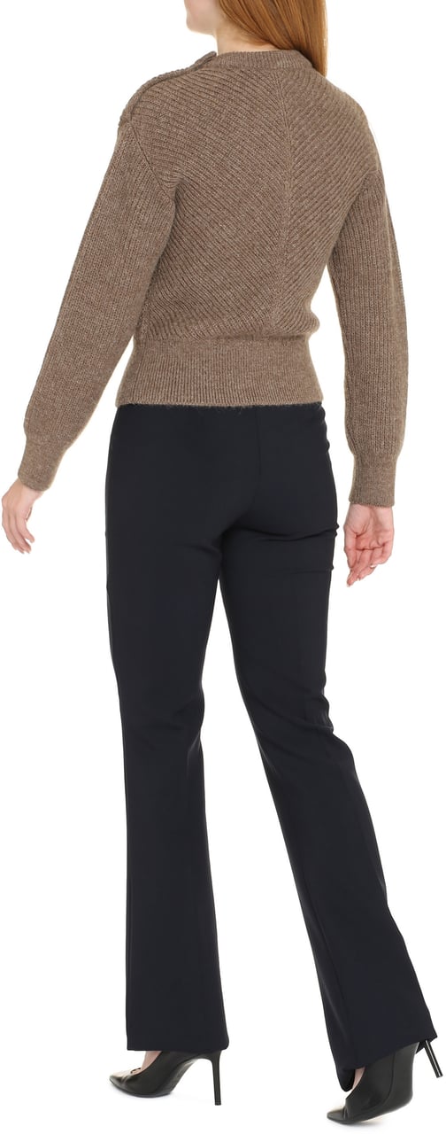 Bottega Veneta Long sleeve crew-neck sweater Bruin