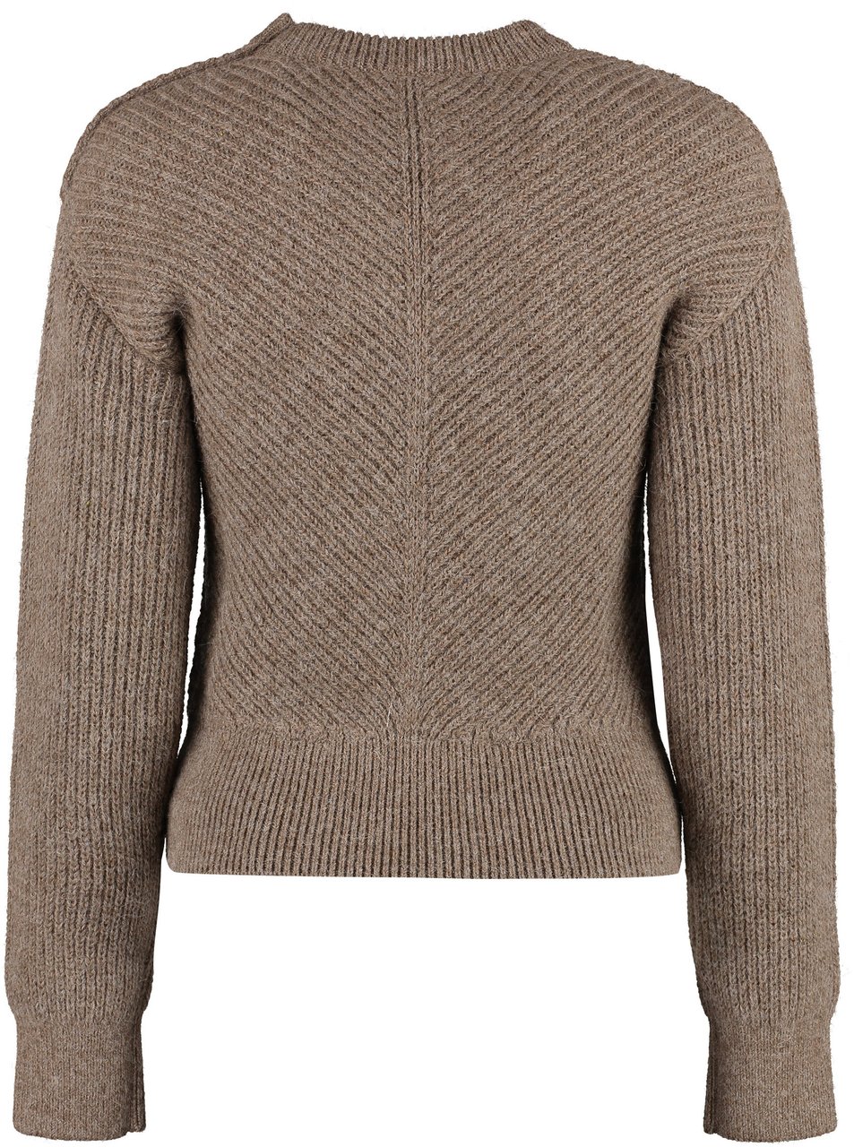 Bottega Veneta Long sleeve crew-neck sweater Bruin