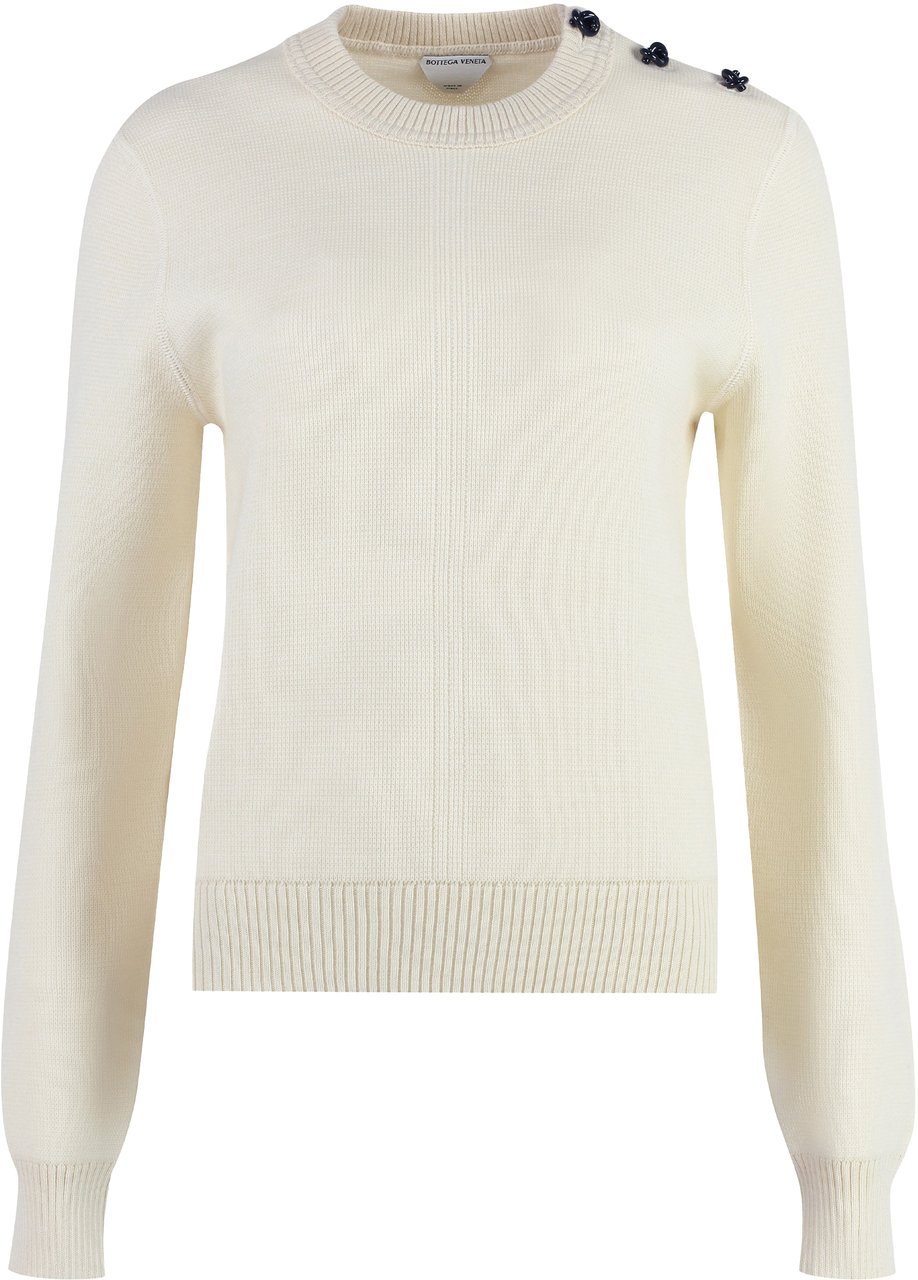 Bottega Veneta Crew-neck wool sweater Grijs