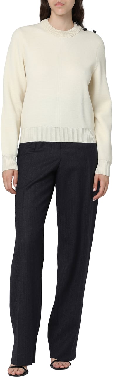 Bottega Veneta Crew-neck wool sweater Grijs