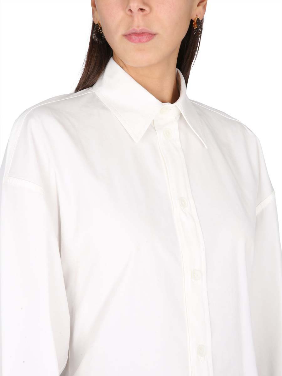 Bottega Veneta Tailored Button-Down Compact Shirt with Classic Collar Wit