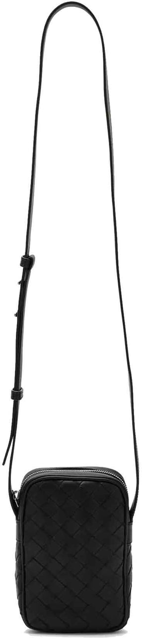 Bottega Veneta Bottega Veneta Intrecciato Mini Crossbody Bag Zwart