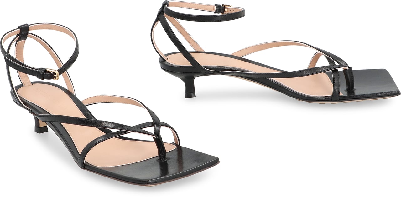 Bottega Veneta Stretch Leather sandals Zwart