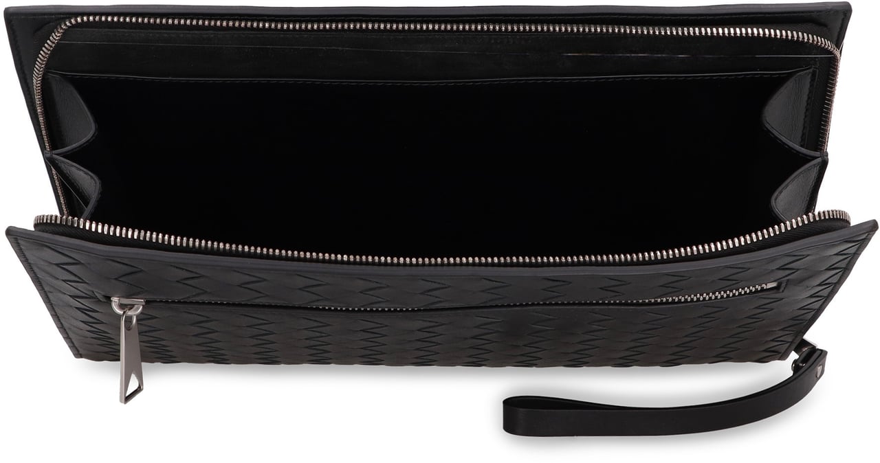 Bottega Veneta Intrecciato VN document case Zwart