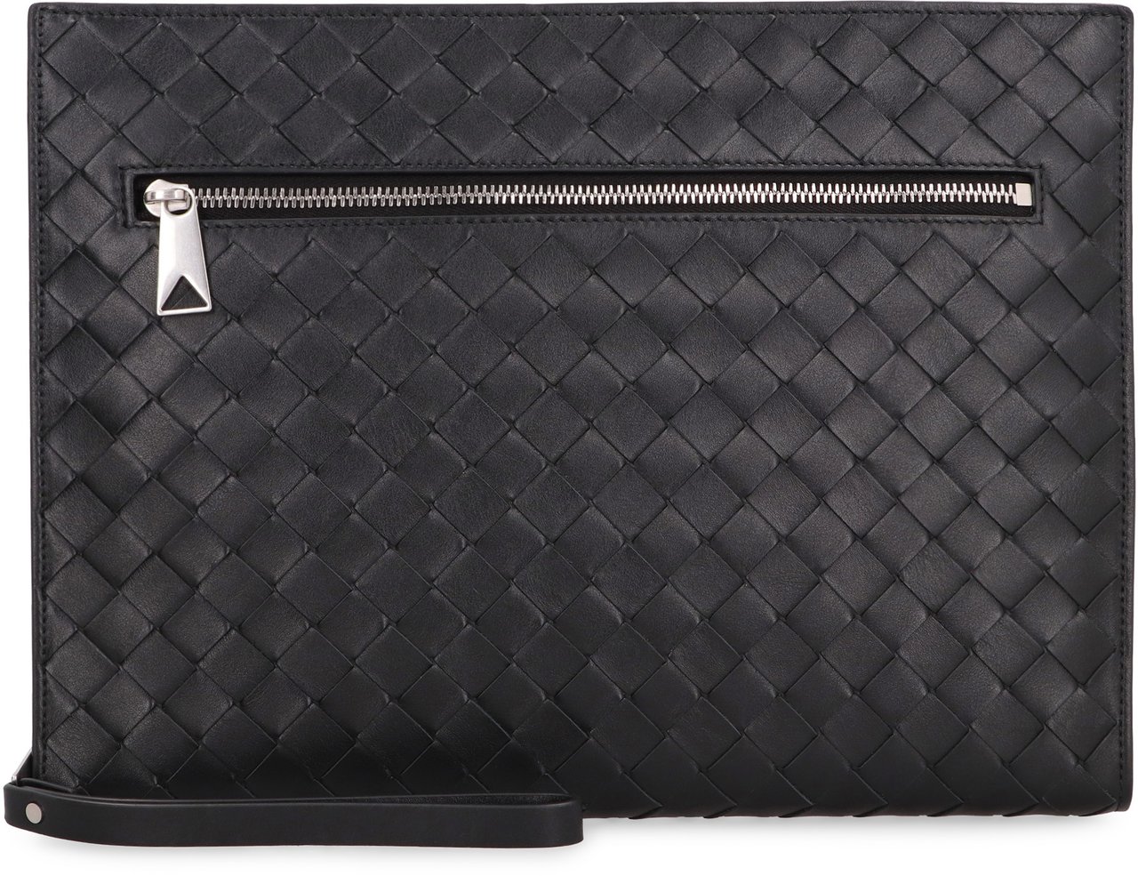 Bottega Veneta Intrecciato VN document case Zwart