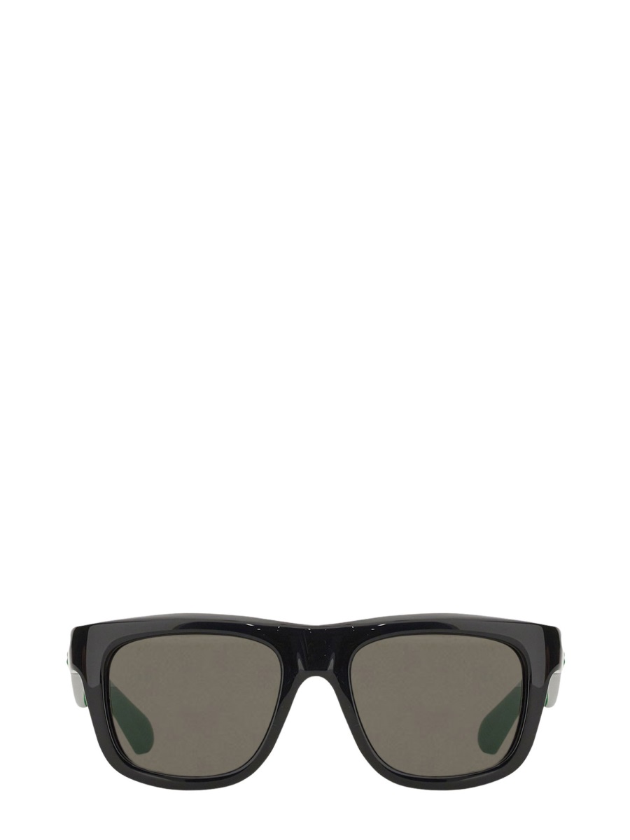 Bottega Veneta Bold Square Injected Sunglasses with Minimalist Design Zwart
