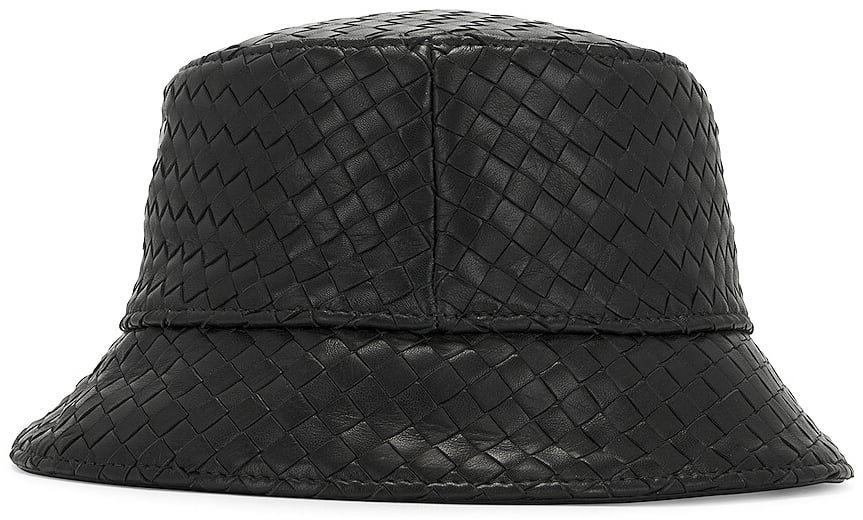 Bottega Veneta Intrecciato Nappa Bucket Hat Zwart