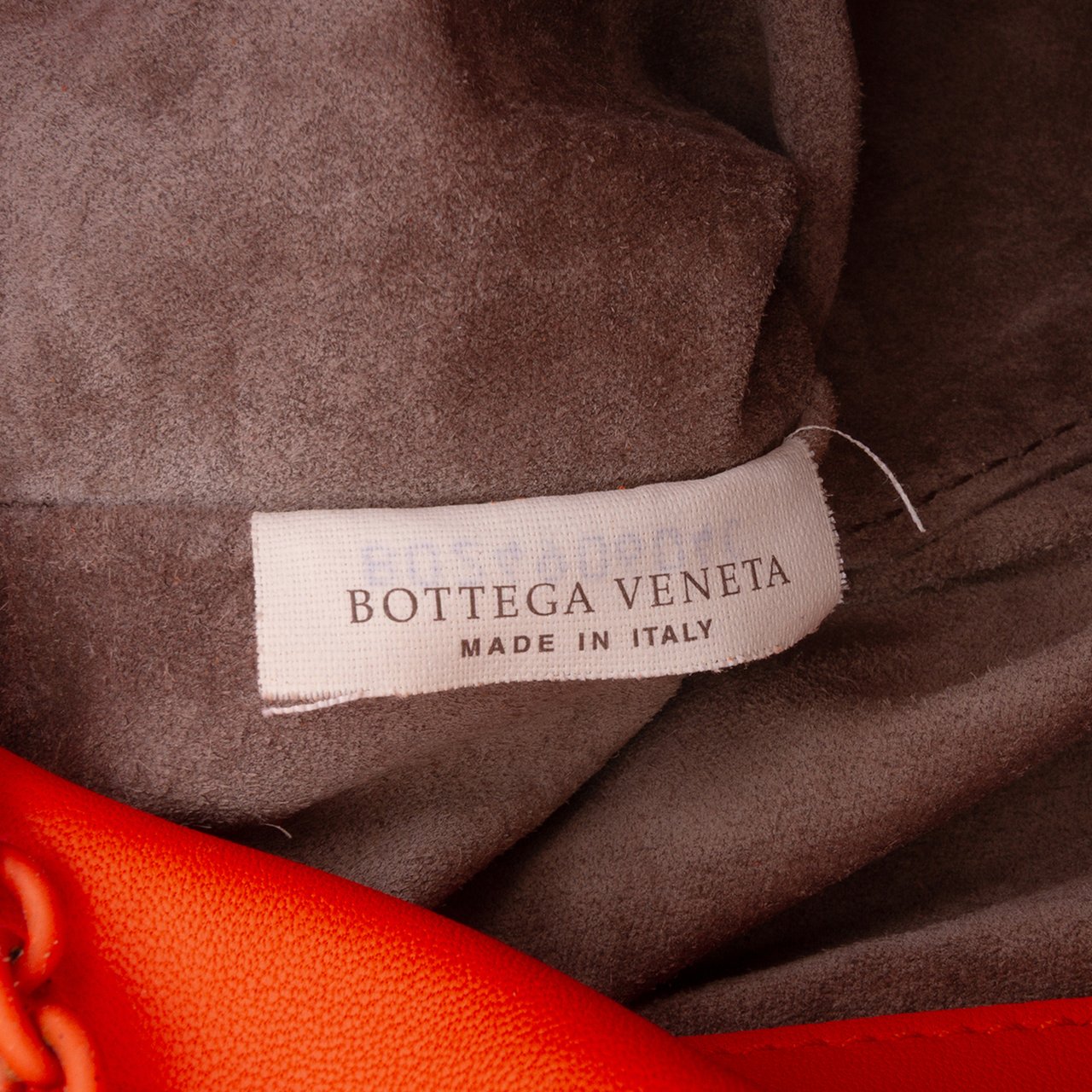 Bottega Veneta Nappa Intrecciato Ruffle Duo Shoulder Bag Oranje
