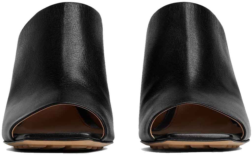 Bottega Veneta Bottega Veneta Knot Leather Mules Zwart