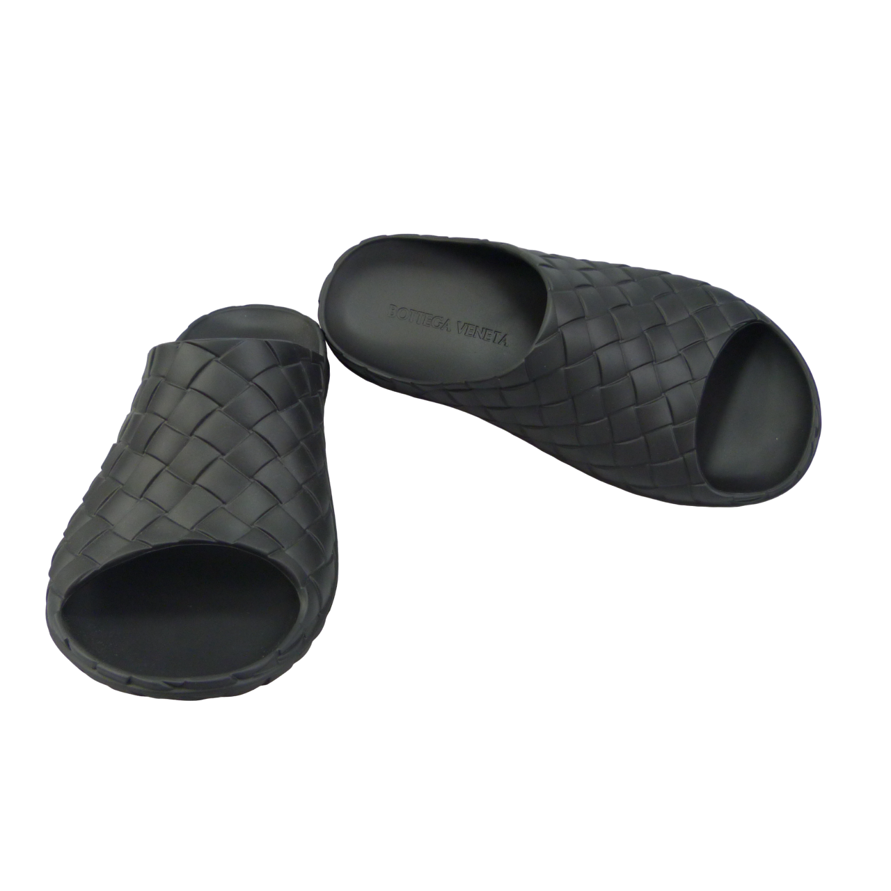 Bottega Veneta Ciabatta beebee intreccio Zwart