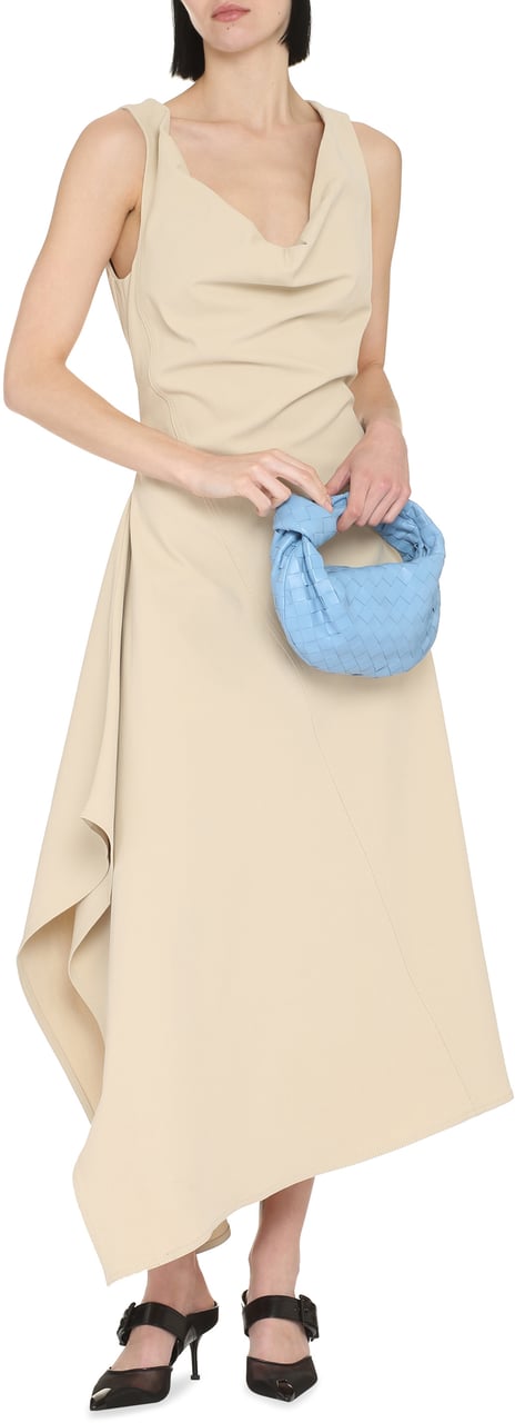 Bottega Veneta Cotton midi-dress Beige