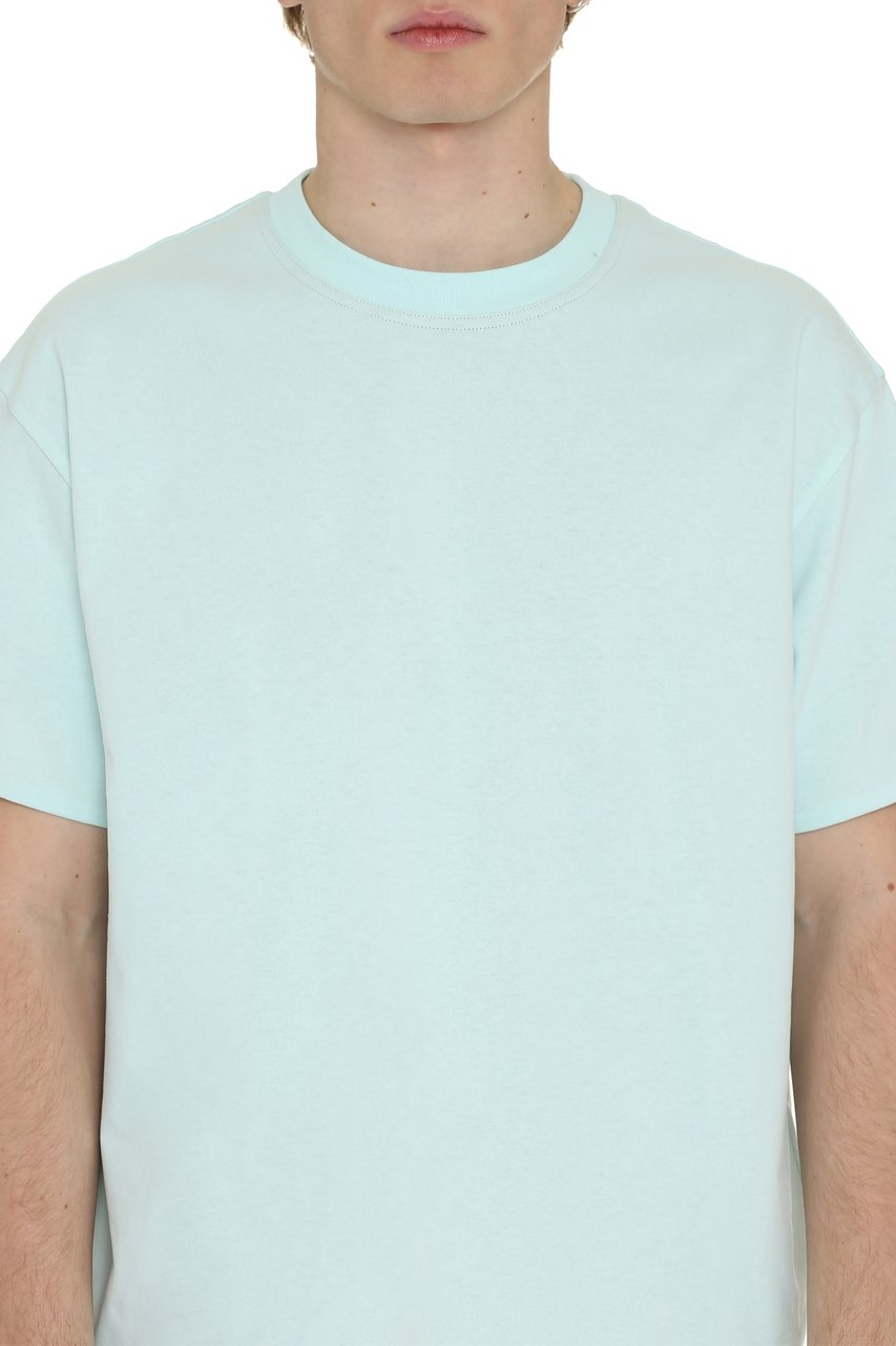 Bottega Veneta Cotton crew-neck T-shirt Lichtblauw