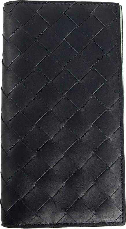 Bottega Veneta Bottega Veneta Slim Long Intrecciato Wallet Blauw