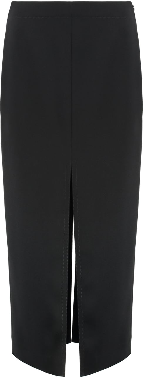 Bottega Veneta Wool midi skirt Zwart