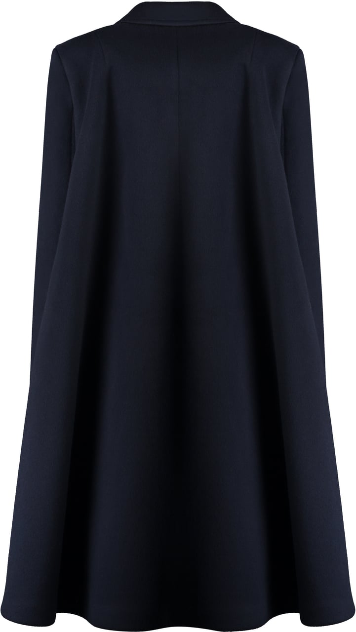Bottega Veneta Double-breasted wool and cashmere coat Blauw
