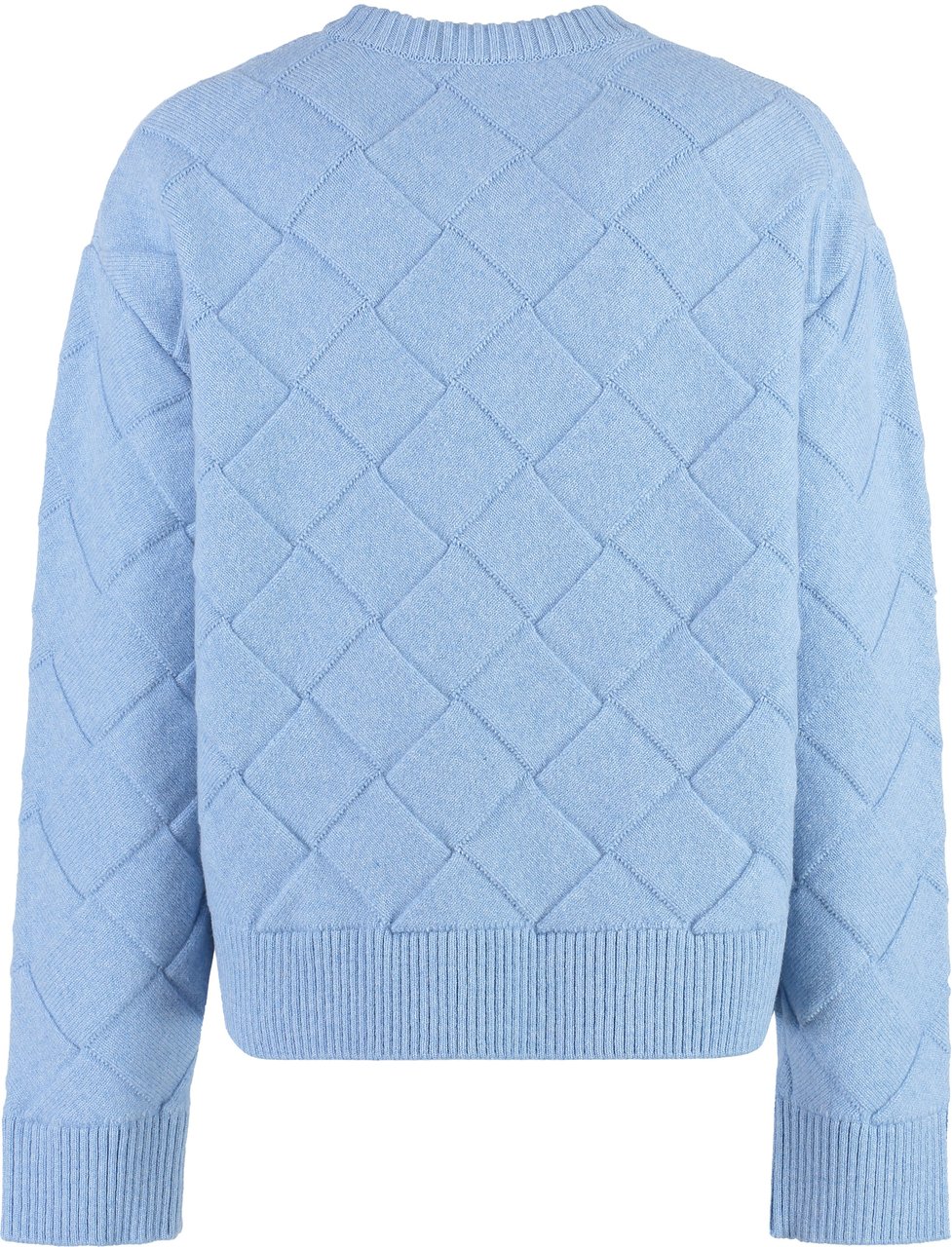 Bottega Veneta Crew-neck wool sweater Lichtblauw