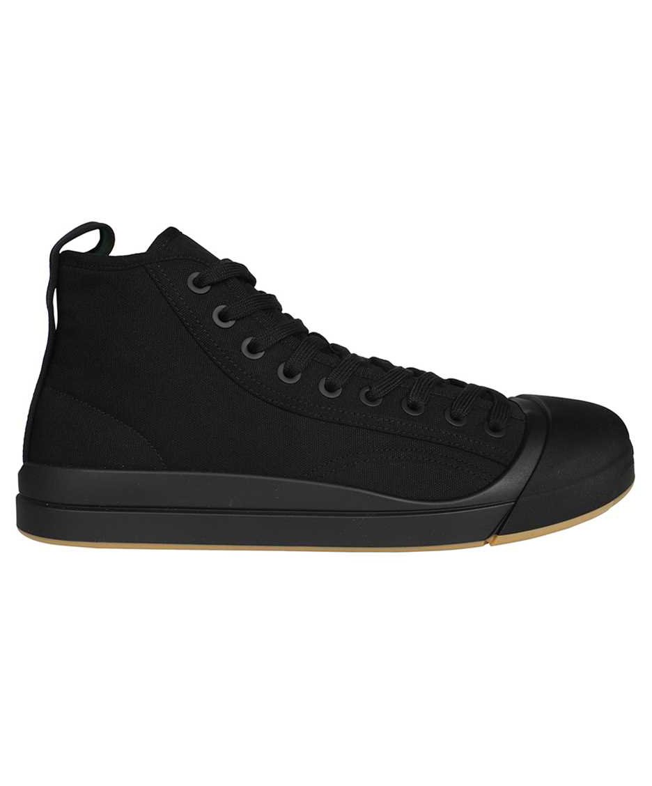 Bottega Veneta High-top fabric sneakers Zwart