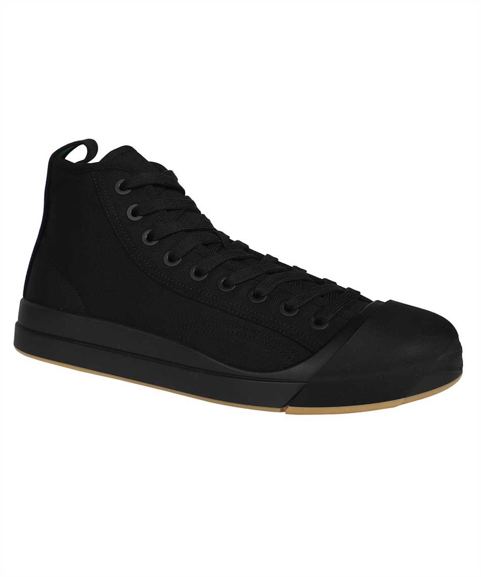 Bottega Veneta High-top fabric sneakers Zwart