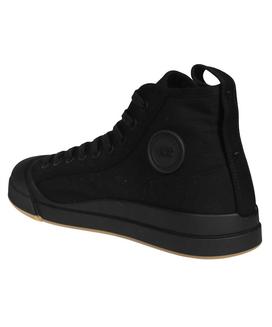 Bottega Veneta High-top fabric sneakers Zwart