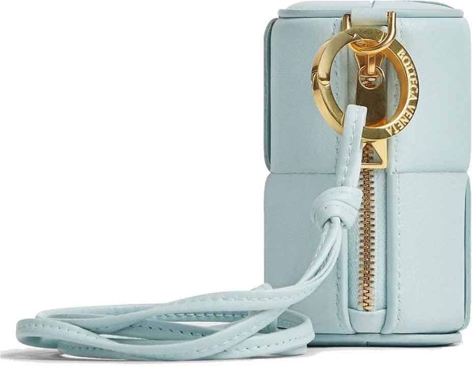 Bottega Veneta Bottega Veneta Leather Coin Purse Blauw